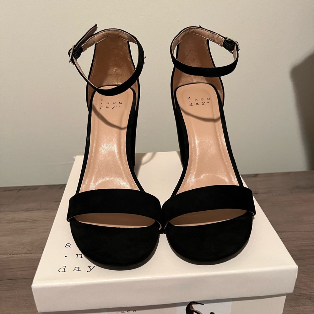 A New Day Suede Block Heels